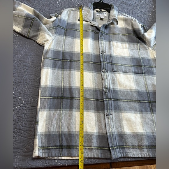 Arizona Jeans Co Men’s Gray Plaid Button Down Long Sleeve Shirt NWT Size… - Picture 3 of 9